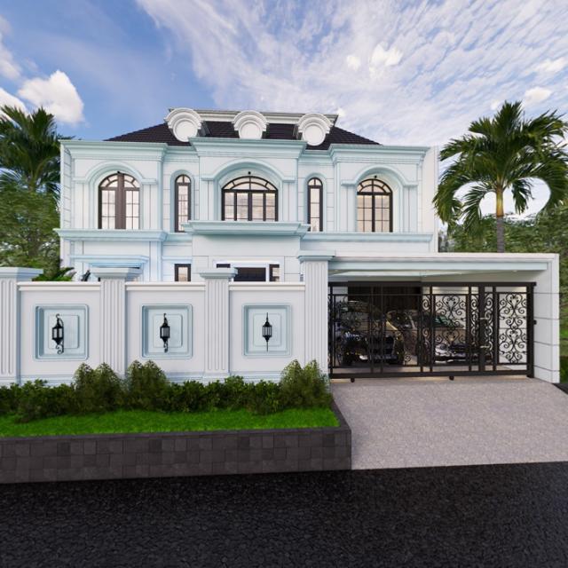 Tampak Depan Dengan Pagar